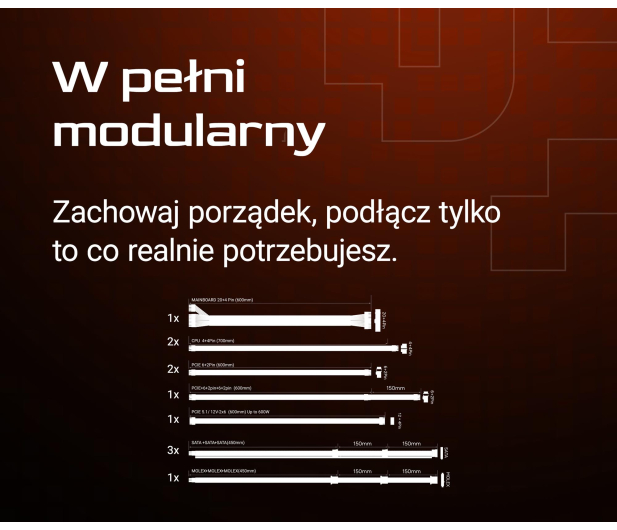 SMX Okame G3 1200W ATX 3.1 80 Plus Platinum - 1312373 - zdjęcie 16
